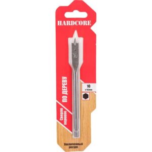 Сверло перовое по дереву 10х152мм с подрезателями Hardcore 161015