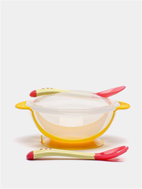 Набор детской посуды: тарелка на присоске 500мл