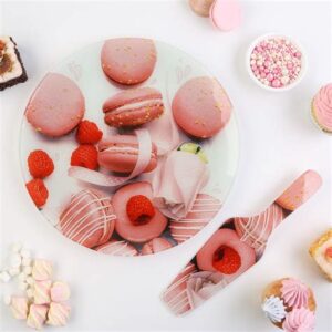 Тортовница 30см с лопаткой "Макаруны" 6116435