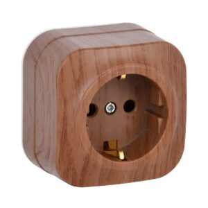 Розетка открыт. уст. "Glory" 1местн. с заземл.  РС20-3-ХД 16А