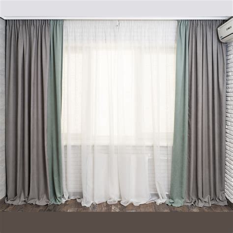 Портьера КАНВАС 200х260 бирюзовый ГП 8935