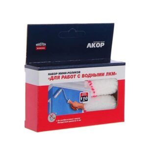 Набор мини-роликов "Для работ с водными ЛКМ" 110мм