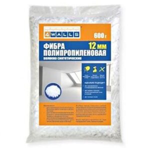 Фибра полипропилен. 12мм 600гр. FBV002V Dekart