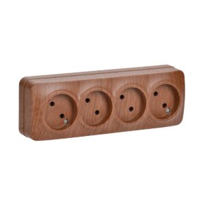 Розетка 4-м  открыт.уст. "GLORY"  РС24-2-ХД