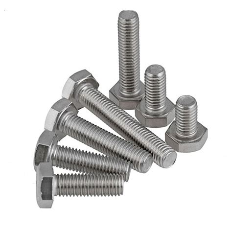 Болт 5х50 шестигр/гол. полная резьба DIN 933(нерж.)