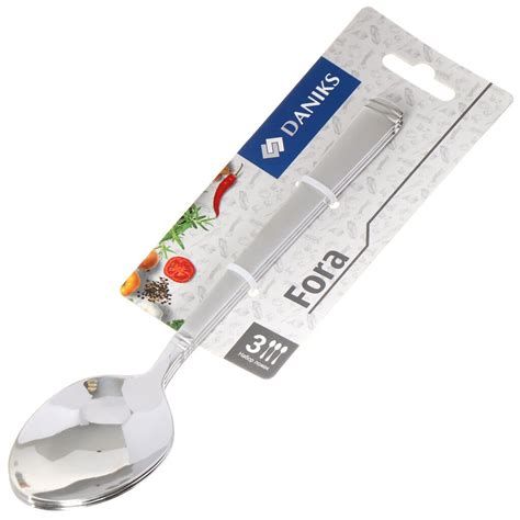 Ложка чайная нерж. 3 предмета Daniks Fora 257411