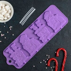 Форма д/леденцов "Дед Мороз" 36х12см