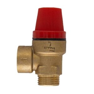 Клапан предохранительный красный колпачок 6 бар 1/2"г-г (BL22FF-K-6) 135951 0192705