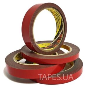 Акриловая двусторонняя лента "ЗМ" GT 6008 серая 8мм*5м 30320