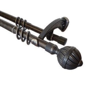 Карниз кругл.2-х ряд Металл телескоп 1