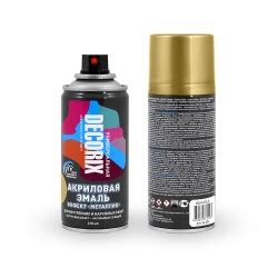 Аэрозольная эмаль"металлик"  DECORIX 210