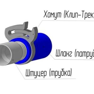 Хомут силовой пласт.для соед.элем.кругл.формы d 65-59 (Клип-трек ППР) 0101065