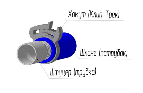 Хомут силовой пласт.для соед.элем.кругл.формы d 65-59 (Клип-трек ППР) 0101065