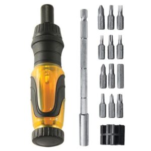 Отвертка универс.телескоп.реверс+12 бит "КЕДР" 052-1098 26281