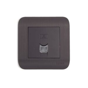 Розетка  LUXAR Deco с/у компьютерная RJ-45 Венге с рифлен.рамкой 1004502