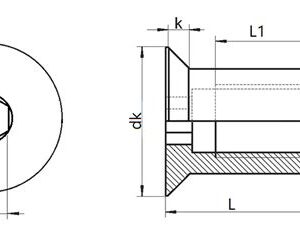 Гайка Эриксона потай/гл.внутр/шестигр М 4х12 АРТ 9062 А1