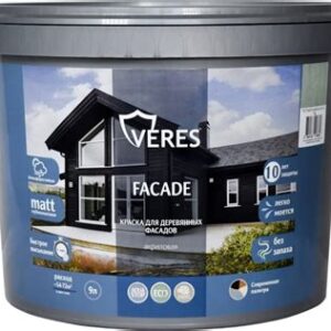 Краска акрил.для дерев.фасадов ТЕПЛЫЙ КАМЕНЬ 9л "VERES" 256914