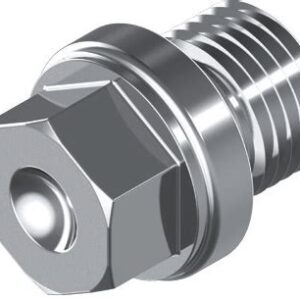 Пробка резьб.цил.с шестигр/гл.и фланцем М 12х1