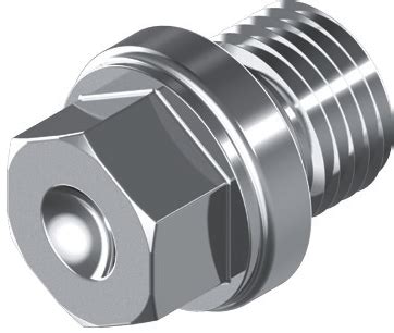 Пробка резьб.цил.с шестигр/гл.и фланцем М 12х1