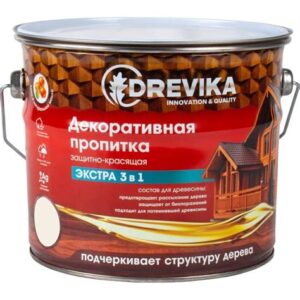 Пропитка декор."ЭКСТРА" 3в1 ОРЕГОН 3л "DREVIKA" 255367