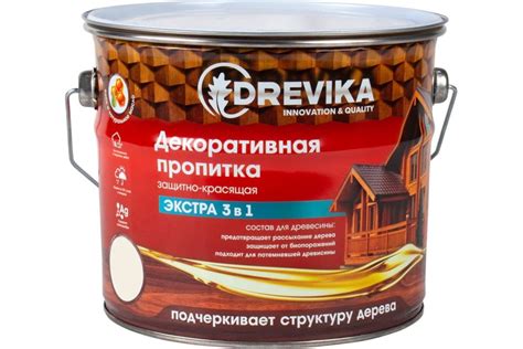 Пропитка декор."ЭКСТРА" 3в1 КАЛУЖНИЦА 3л "DREVIKA" 255379