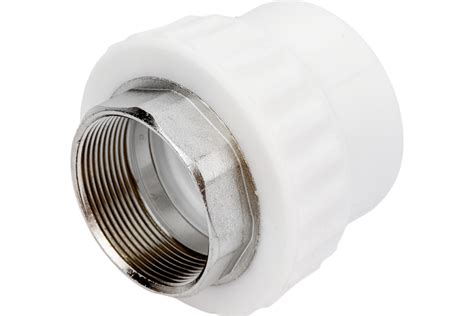 Муфта комб. с/вн.резьбой 63х2" под ключ белая 554690