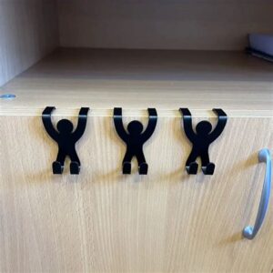 Вешалка на дверь "Человечек" черная 7456097