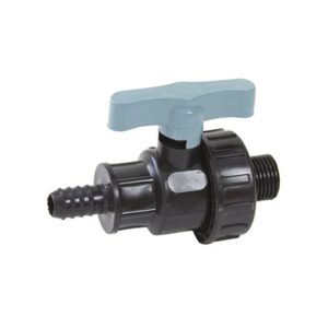 ПЭ Кран шар.Штуцер 3/4"х25