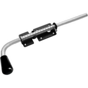 Засов с пружиной 300мм (черный) 14800