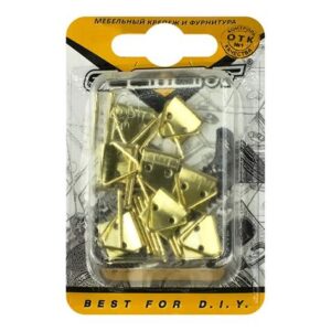 Петля  для картины 12х25 мм латунь (упаковка 8шт) 5132970