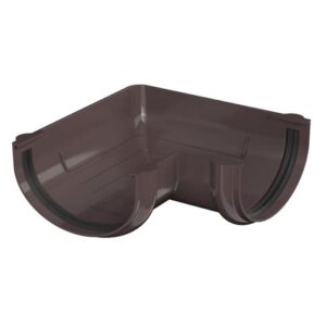 Угол желоба 90* коричневый  ОПТИМА 5737
