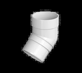 Колено трубы 135* белый  ОПТИМА 5756