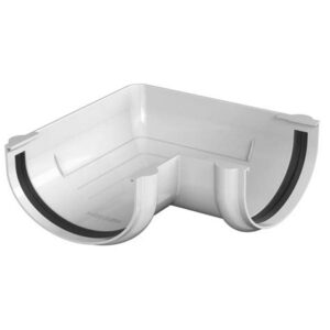 Угол желоба 90* белый  ОПТИМА 5762