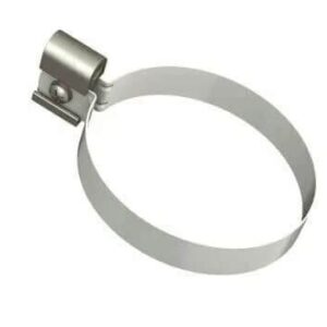 Хомут трубы метал. L=140 белый  ОПТИМА 5765