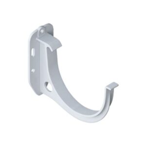 Кронштейн желоба метал. для ПВХ водосточных систем 125/82 белый 5766