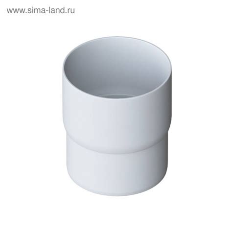 Муфта трубы белый ПВХ 5773