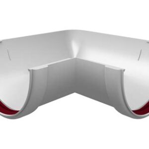 Угол желоба 90* белый  ПВХ 5326