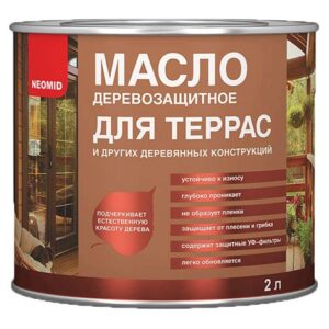 Масло деревозащитное для террас НЕОМИД Красное дерево 0