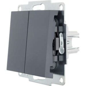 Выключатель 2-кл графит Lezard VESNA 3488-101 66761