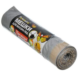 Пакеты для мусора 90л 10 шт. ( с/завязками) ПЗВ-90/10/12/С 455759