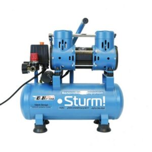 Компрессор воздуш.безмасл.бесшумн. 900Вт.180л/мин 8 бар Sturm АС93210OL
