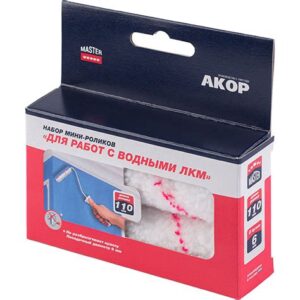 Мини-ролик "Для работ с Водными ЛКМ" ворс 13мм 110мм