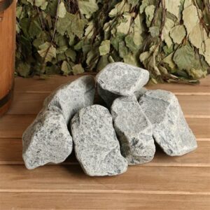 Камень для бани "Порфирит" обвалованный