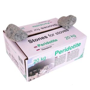 Камень для бани "Перидотид" обвалованный
