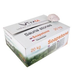 Камень для бани "Змеевик" обвалованный