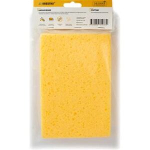 Губка целлюлозная 190х120х50мм 3D Krestiki