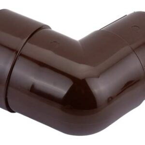 Колено трубы 108* коричневый  ПВХ 6034