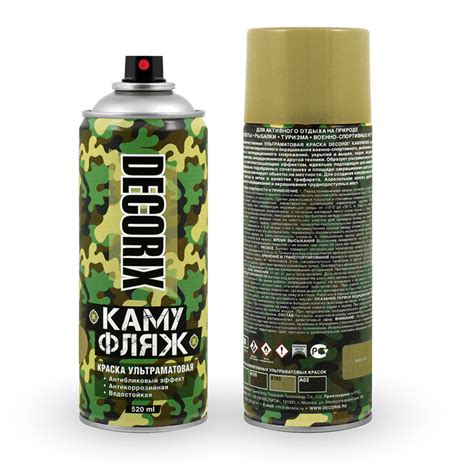 Аэрозольная краска DECORIX 520мл