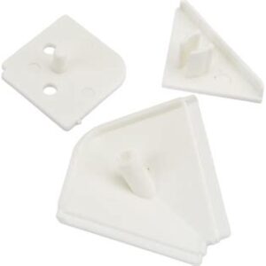 Фурнитура к плинтусу  д/столеш.ПВХ 25х25мм Белый 77834