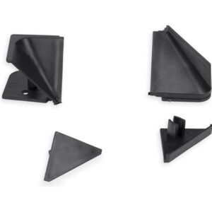 Фурнитура к плинтусу  д/столеш.ПВХ 25х25мм Черный 77835